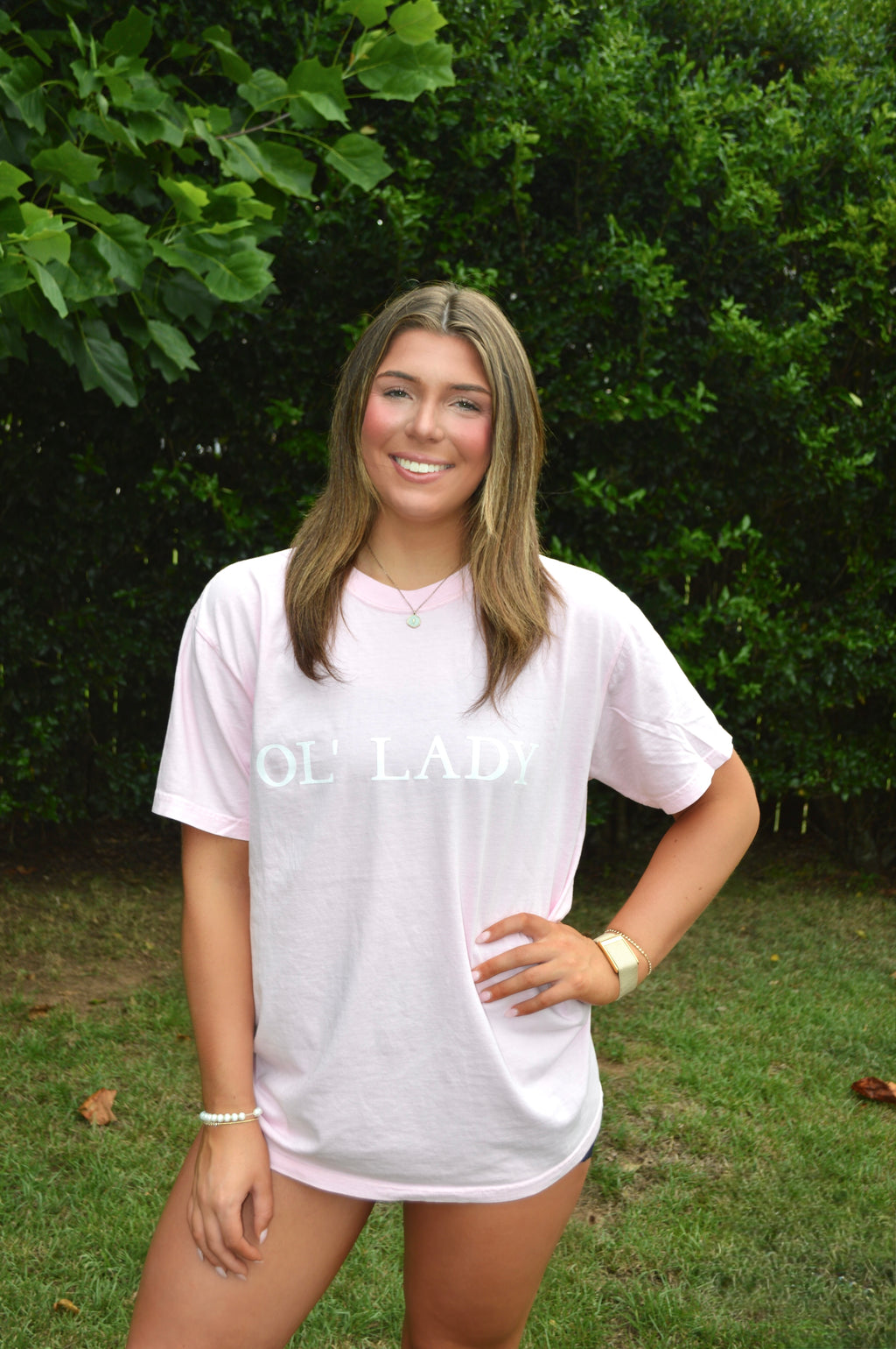 Ol’ Lady Tee | Light Pink