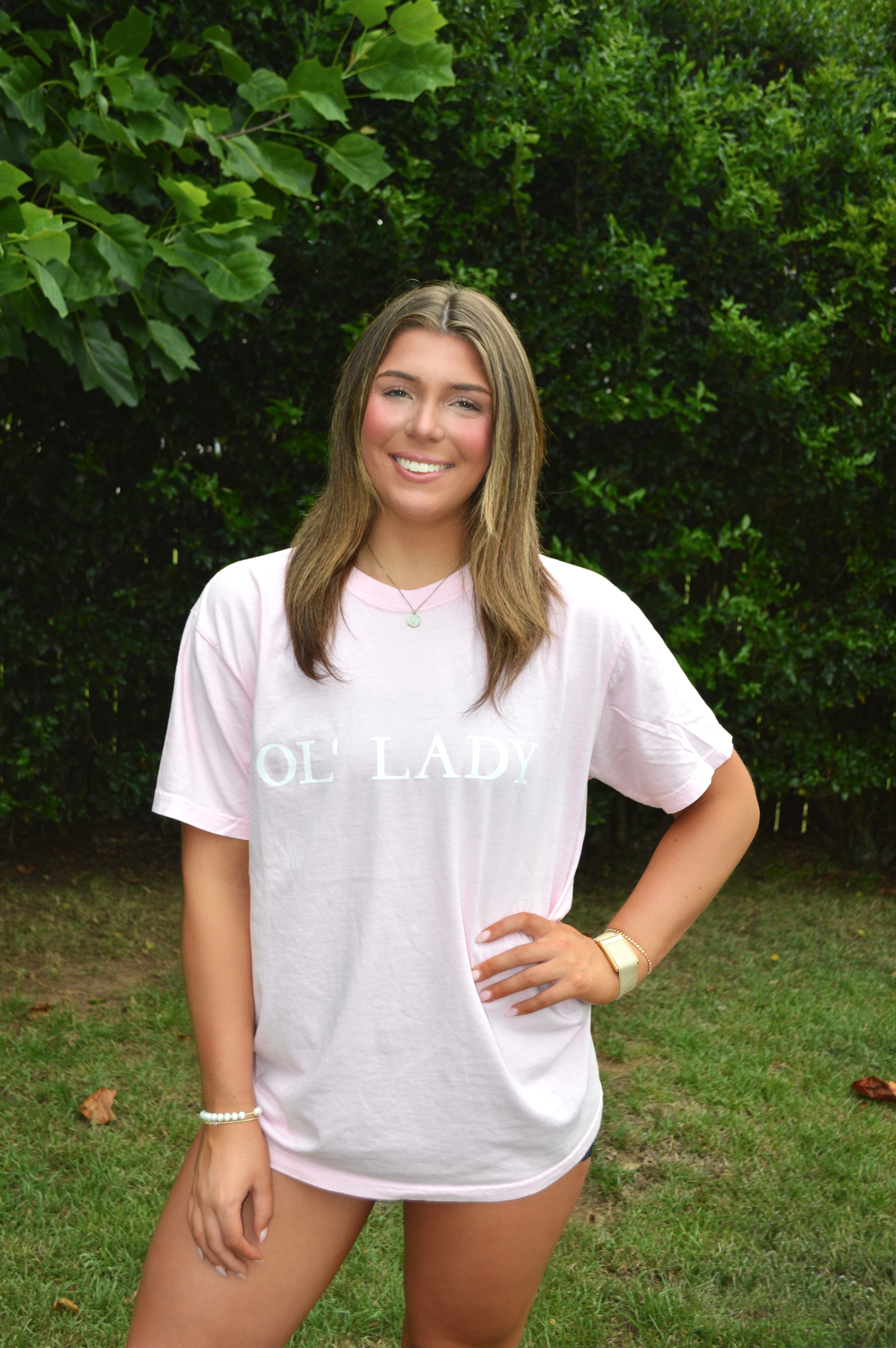 Ol’ Lady Tee | Light Pink