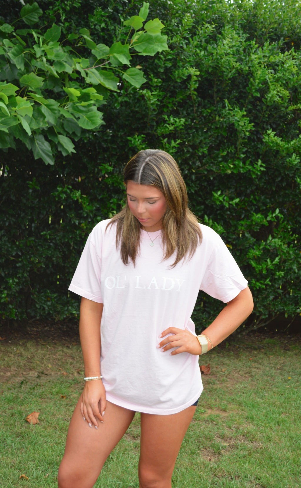Ol’ Lady Tee | Light Pink