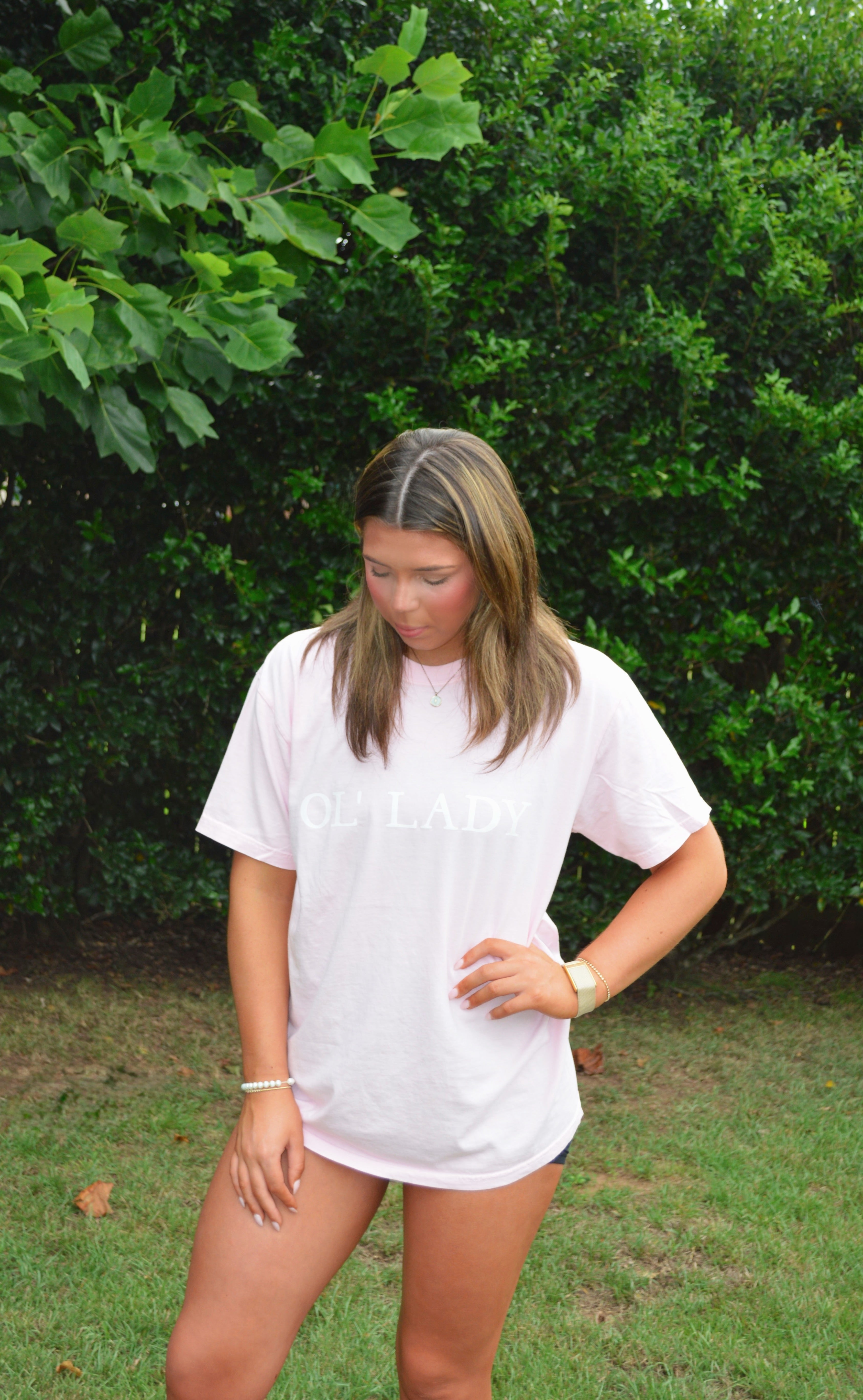 Ol’ Lady Tee | Light Pink